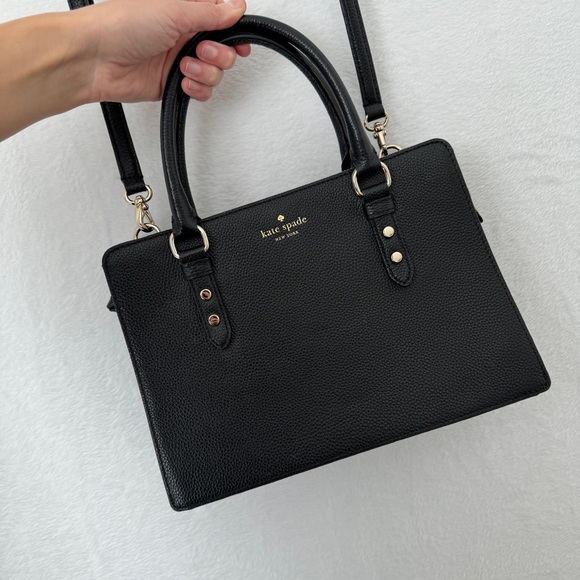 kate spade Handbags - Kate spade womens leather Structured black handbag cross body purse